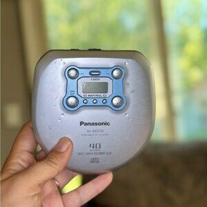 Panasonic Silver Ergonomic Portable CD Player